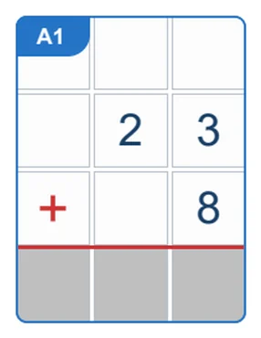 Problem from 2-Digit + 1-Digit Addition With Regrouping