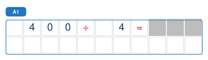 Problem from Dividing Multiples of 100 by One-Digit Numbers