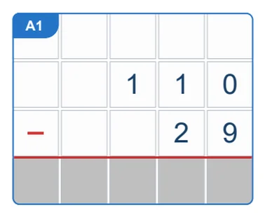 Problem from Hard Subtraction Mixed Review